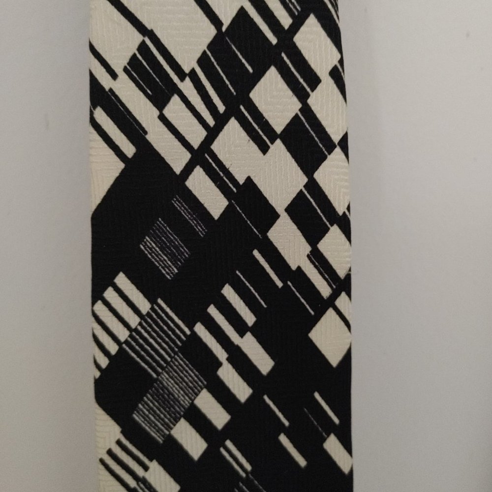 PRIMA Italy Men's (Black Pattern 2) Silk Tie